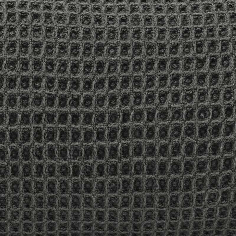Vera Wang - Queen Blanket, Luxury Cotton Bedding, Super Soft Essentials with Waffle Weave Knit (Waffleweave Charcoal Grey, Queen) - Image 3